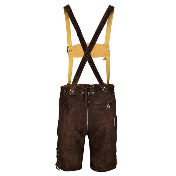 Men Lederhosen Costume Oktoberfest Traditional Bavarian German Festival - Picture 3 of 5